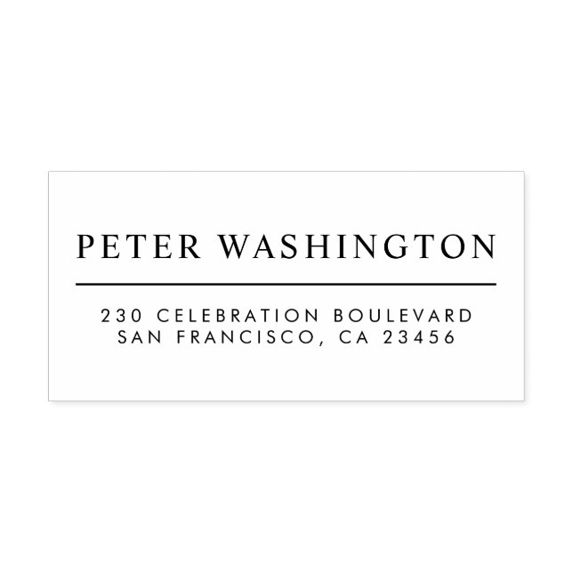 Tampons Encreurs Personnalisé, Effacé, Même Impression Nom & Adress (Impression)