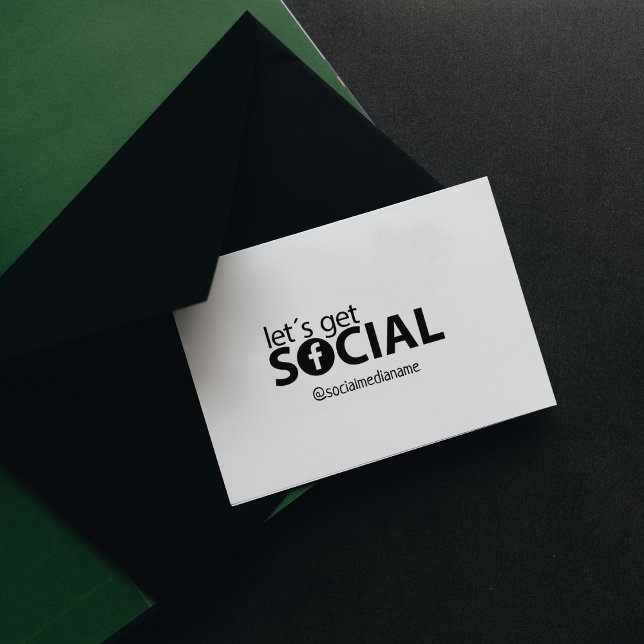 Tampons Encreurs Personnalisé Faisons-nous du social sur Facebook (Créateur téléchargé)