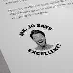 Tampons Encreurs Personnalisé Funny Teacher Photo Excellent<br><div class="desc">Célébrez le succès des élèves avec ce timbre d'auto-écriture positif et personnalisé! Avec une photo personnalisée,  c’est une façon amusante de fournir des commentaires encourageants. Téléchargez une capture d'écran claire pour obtenir les meilleurs résultats. Parfait pour les enseignants de toutes les classes et matières.</div>