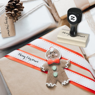 Tampons Encreurs Personnalisé Joyeux Noël Salutations de Noël Éléga