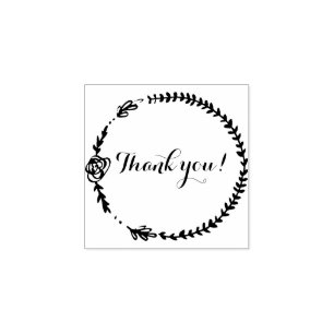 Tampons Encreurs Personnalisé "Merci" ! Stamp