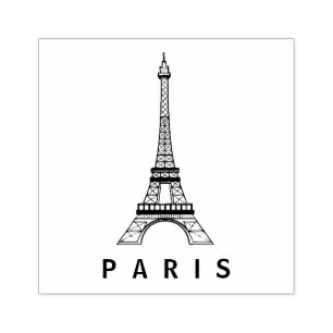Tampons Encreurs Personnalisé Paris Tour Eiffel France Vintage