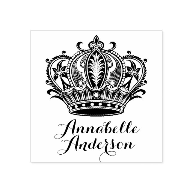Tampons Encreurs Personnaliser la Couronne de la Reine (Impression)