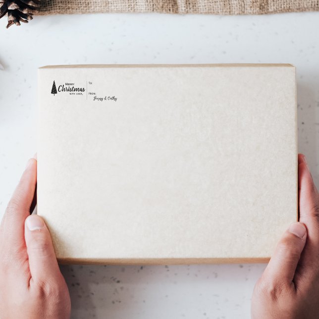 Tampons Encreurs Personnaliser le nom de Noël étiquette cadeau (Créateur téléchargé)