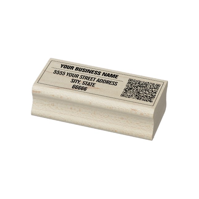 Tampons Encreurs Personnaliser votre nom Adresse de retour Code QR  (Tampon)