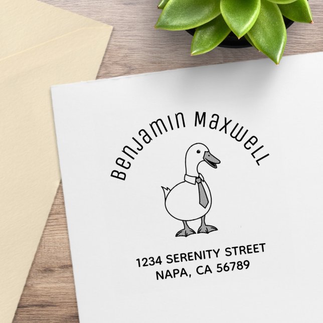 Tampons Encreurs Pet Duck Goose Necktie Arch Address (Créateur téléchargé)