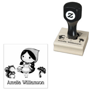 Tampons Encreurs Petit chapeau rouge de l'équitation maternelle pré