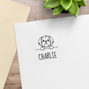 Tampons Encreurs Petit Chien Chih Chih Tzu Nom personnalisé