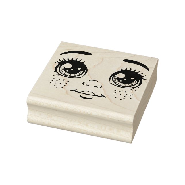 Tampons Encreurs Petit garçon Doll Face tache l'encre Original Art (Tampon)
