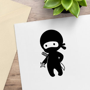 Tampons Encreurs Petit ninja tenant une étoile de lancer