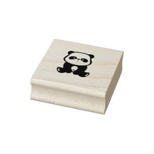 Tampons Encreurs Petit Ours De Panda Assis
