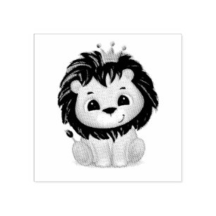 Tampons Encreurs Petit Prince Lion Boy Baby shower