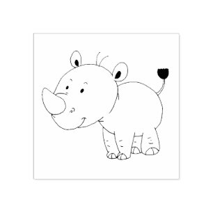 Tampons Encreurs petit rhinocéros mignon