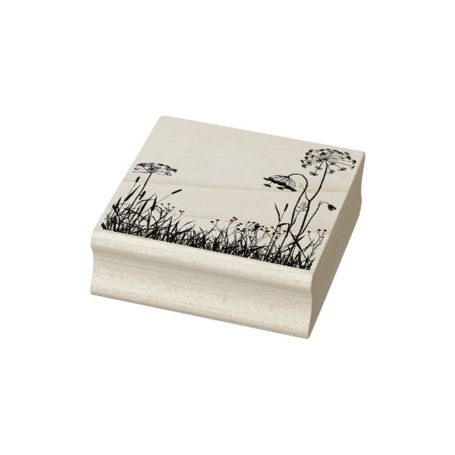 Tampons Encreurs Petit Timbre en caoutchouc - Fleurs sauvages Pré (Tampon)