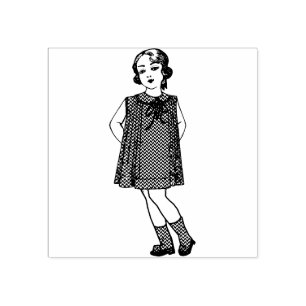 Tampons Encreurs Petite fille vintage des années 40