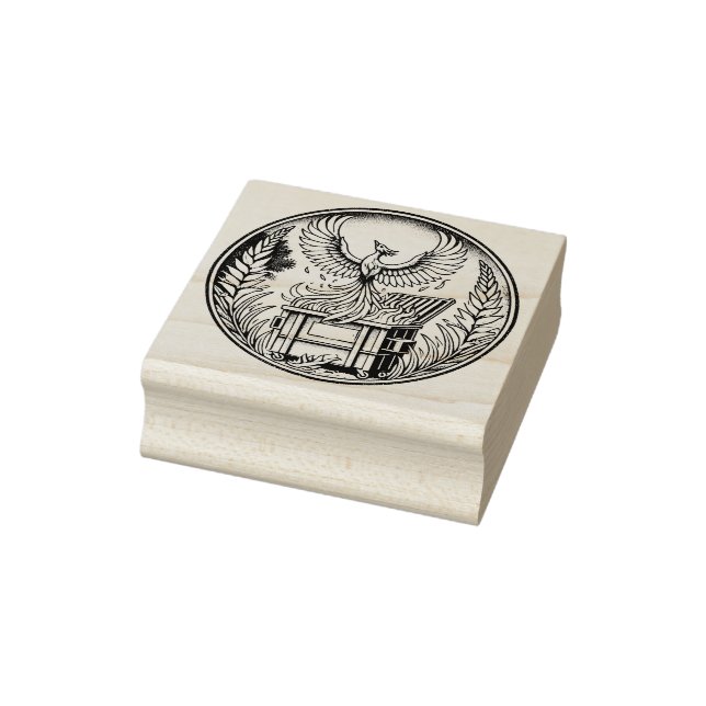 Tampons Encreurs Phoenix se lève des cendres d'incendie de la poube (Tampon)