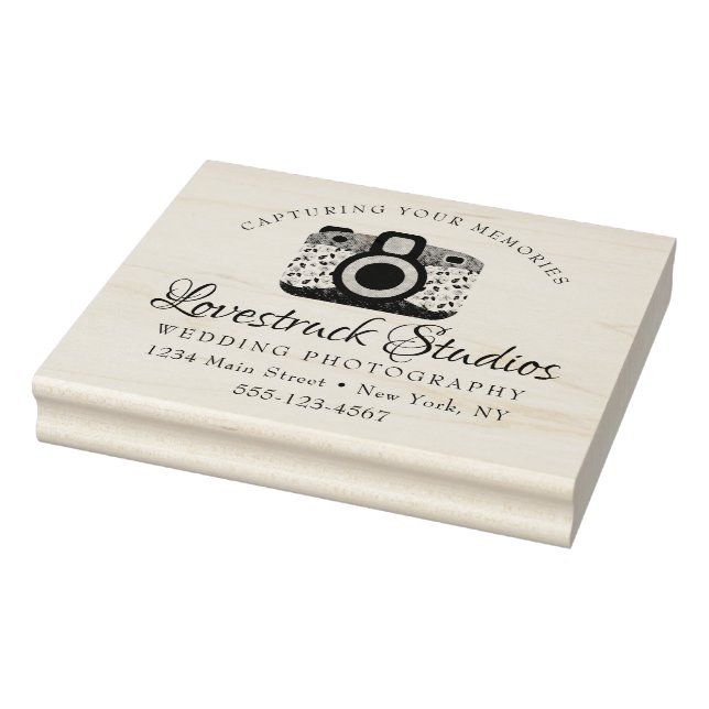 Tampons Encreurs Photographie personnalisée Caméra de logo professi (Tampon)