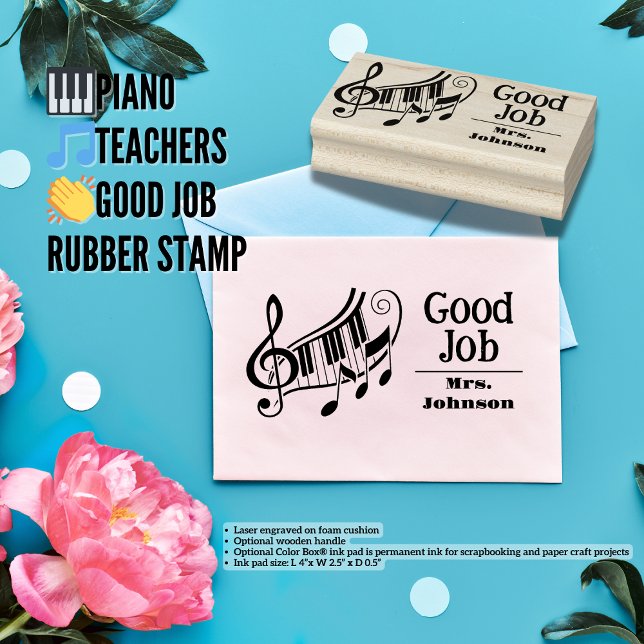Tampons Encreurs Piano Enseignants Bon Travail Timbre En Caoutchouc ( Birthday Depot
🎹Piano🎵Teachers👏Good Job Rubber Stamp)