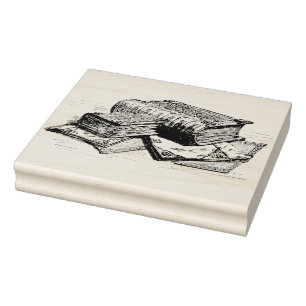 Tampons Encreurs Pile de timbre en caoutchouc vintage d'art de