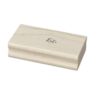 Tampons Encreurs Pink green cherry tree name boho retro rustic bold