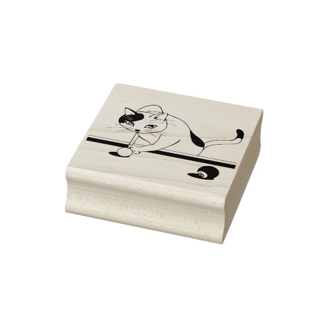 Tampons Encreurs piscine avec cachet d'art du chat (Tampon)