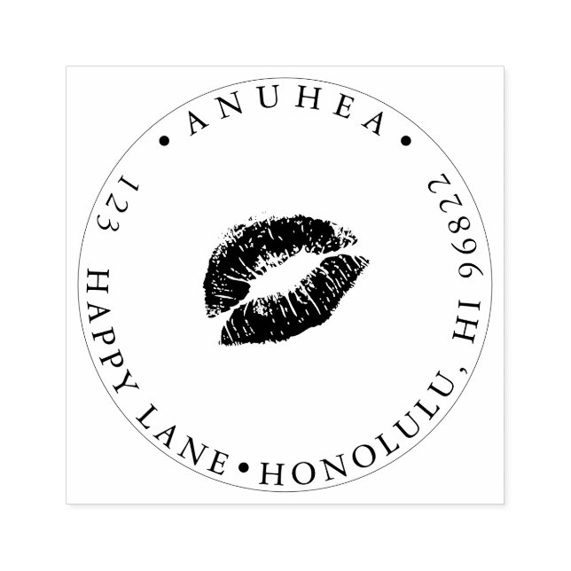 Tampons Encreurs PixDezines KISS, KISS, POMPE EN CAOUTCHOUC ROUGE (Impression)