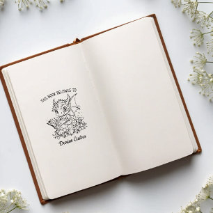 Tampons Encreurs Plaque de lecture Floral Baby Dragon