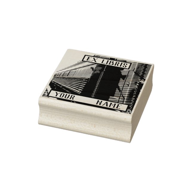 Tampons Encreurs Plaque Train Ex Libris (Tampon)