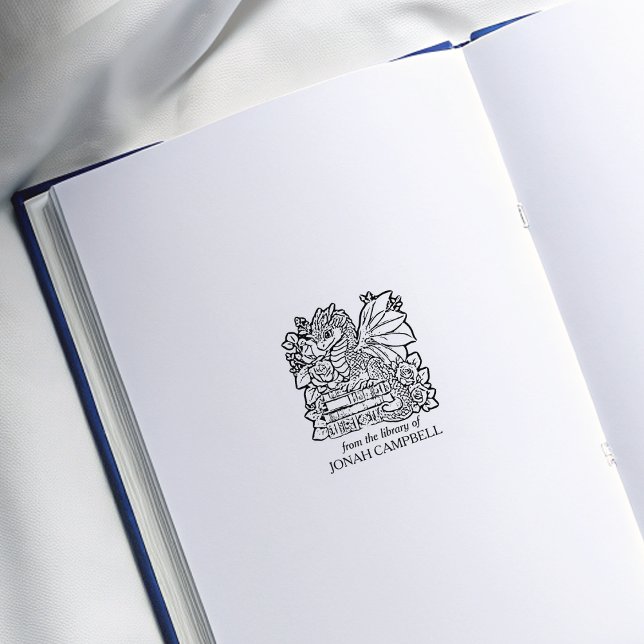 Tampons Encreurs Plaque vintage Floral Baby Dragon (Créateur téléchargé)