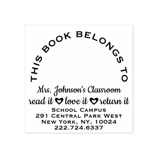 Tampons Encreurs Plate-forme de l'enseignant Étiquette Adresse mode (Impression)