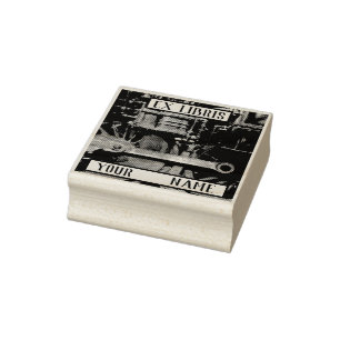 Tampons Encreurs Plate-forme Steam Train Ex Libris