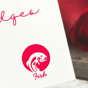 Tampons Encreurs Plats minimalistes pour Mariages de poisson