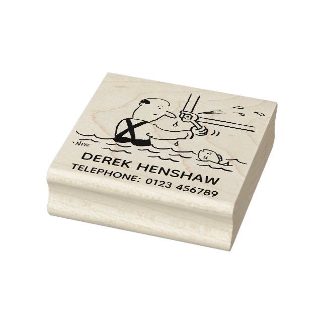 Tampons Encreurs Plomber Mutation d'un tuyau avec du poisson (Tampon)