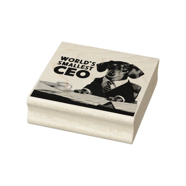 Tampons Encreurs Plus petit PDG du monde, mignon et drôle dachshund (Tampon)
