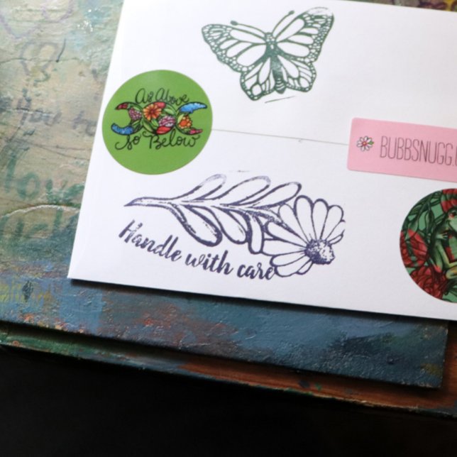 Tampons Encreurs Poignée avec soin aux yeux noirs Susan fleur margu (Créateur téléchargé)