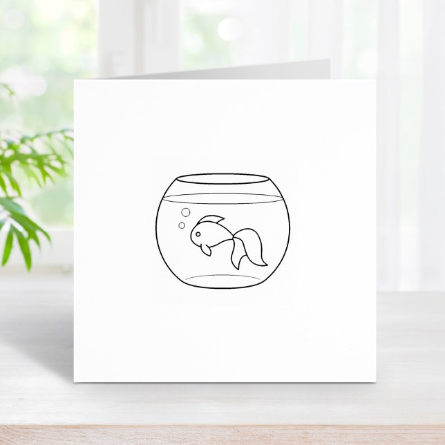 Tampons Encreurs Poisson d'or dans un bol de pêche 2 (Créateur téléchargé)