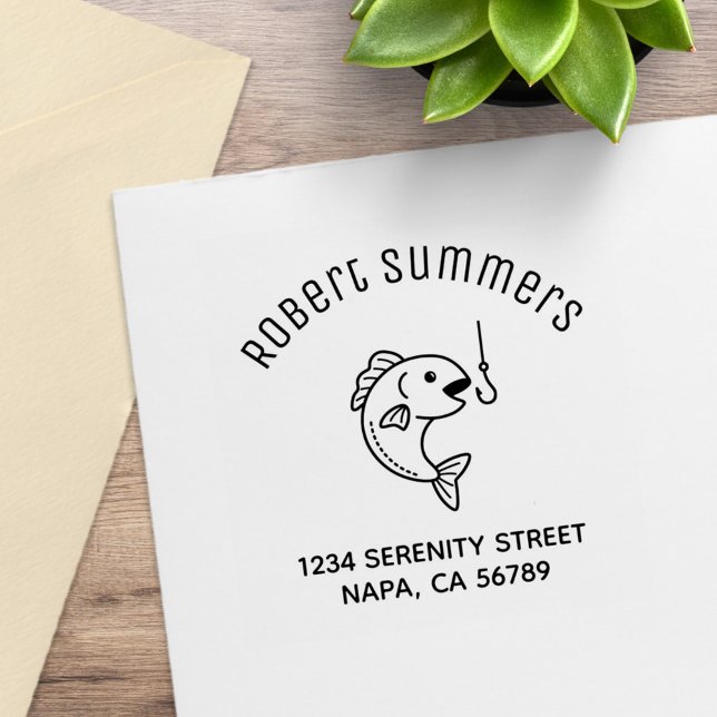 Tampons Encreurs Poisson et pêche Hoche Arch Adresse (Créateur téléchargé)