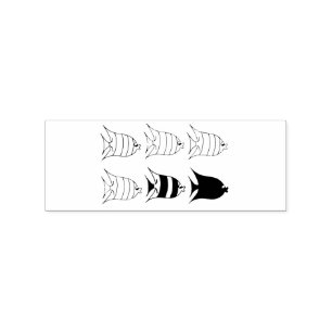 Tampons Encreurs Poisson tropical multicolore Thunder_Cove