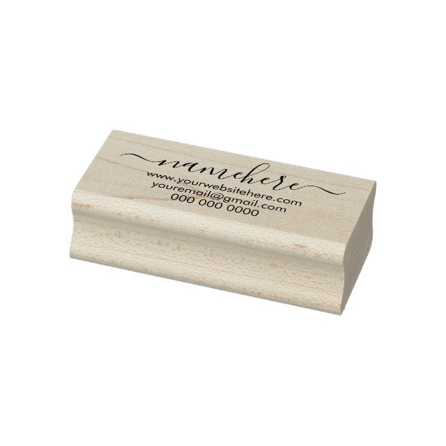 Tampons Encreurs Police de caractères script écriture manuscrite Si (Tampon)