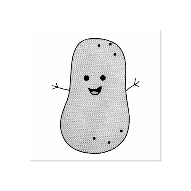 Tampons Encreurs Pomme de terre heureuse (Impression)