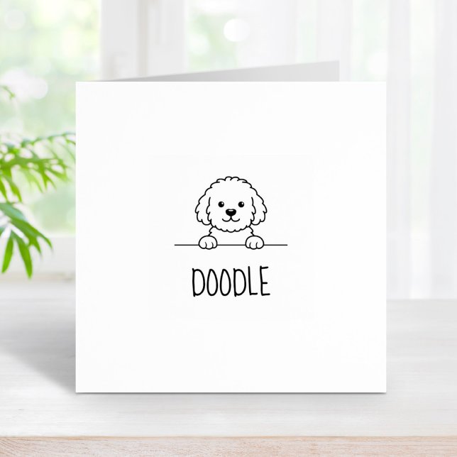 Tampons Encreurs Poodle Mix Chien Doodle Animal de compagnie Nom pe (Créateur téléchargé)
