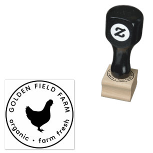 Tampons Encreurs Poule pondeuse vintage personnalisée