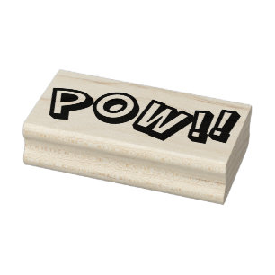 Tampons Encreurs POW ! ! Timbre en caoutchouc