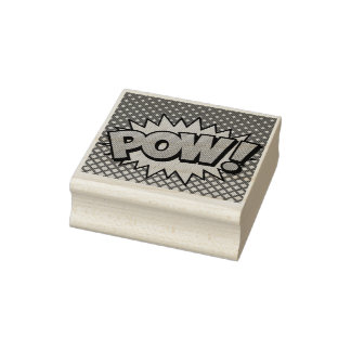 Tampons Encreurs POW ! Timbre en caoutchouc