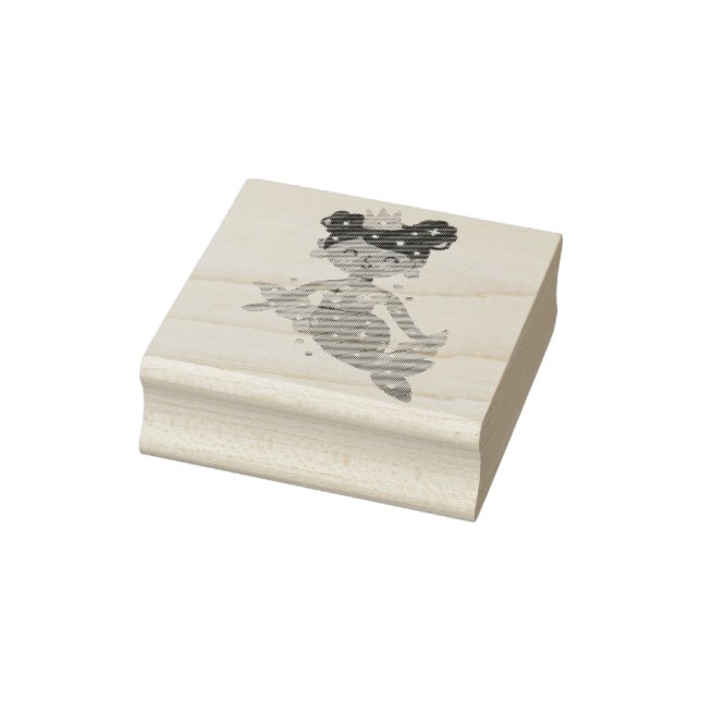 Tampons Encreurs princesse de sirène souriante (Tampon)