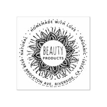 Produits de beauté maison Timbre d'affaires
