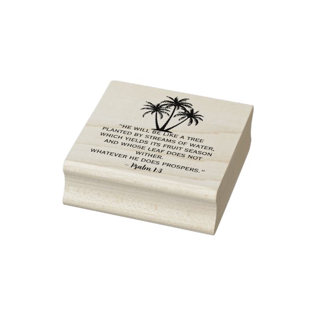 Tampons Encreurs Psaume 1:3 Palmier (Tampon)