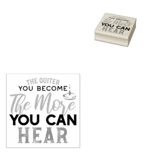 Tampons Encreurs Puissance du silence - Citation inspirante