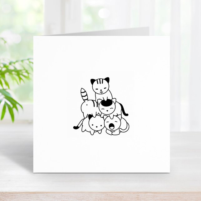 Tampons Encreurs Pyramide des chats - Groupe des chats 2 (Créateur téléchargé)