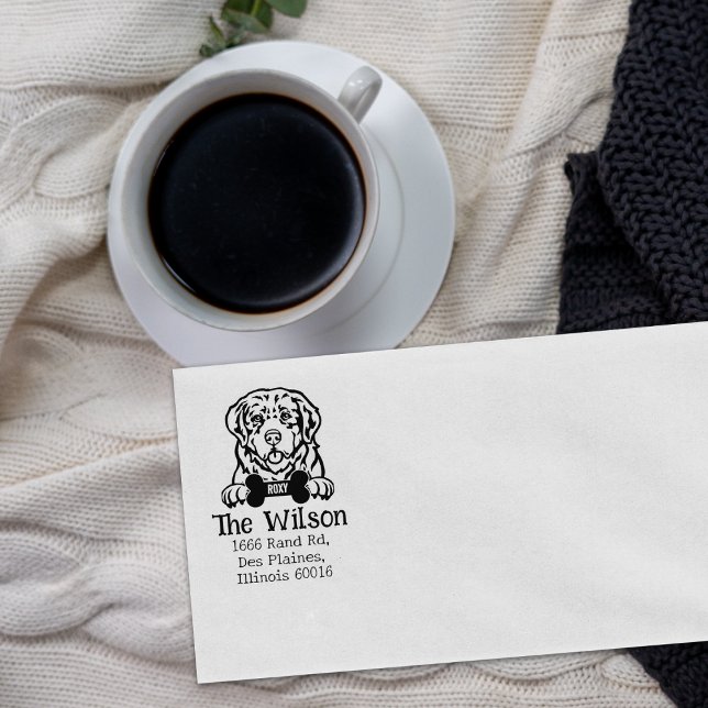 Tampons Encreurs Pyrénées Mountain Dog Adresse de retour (Créateur téléchargé)